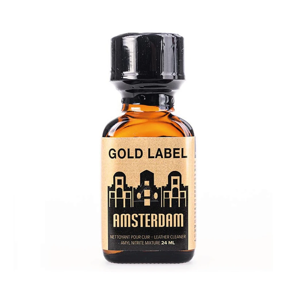 Amsterdam Gold Label Poppers - Amyl Nitrite Leather Cleaner 24ml