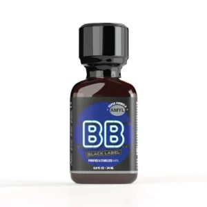 BB Black Label Poppers - Purified & Stabilized Amyl Nitrite Leather Cleaner 24ml