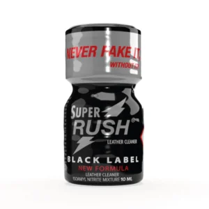 Super Rush Black Label Poppers - Iso Amyl Nitrite Mixture - Leathercleaner - 10ml